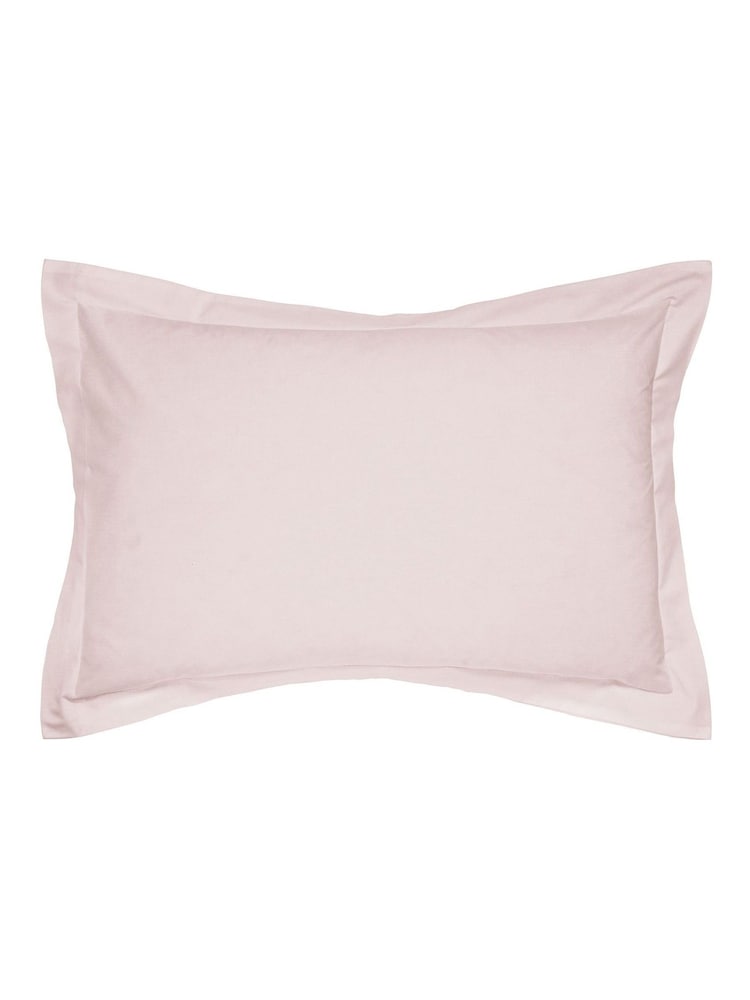 Helena Springfield Set of 2 Blush Easy Care Oxford Pillowcases - Image 2 of 3 Helena Springfield Set of 2 Blush Easy Care Oxford Pillowcases - Image 2 of 3
