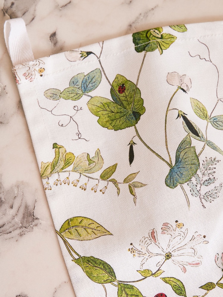 Sophie Allport OffWhite Wild Floral Tea Towel - Image 2 of 3 Sophie Allport OffWhite Wild Floral Tea Towel - Image 2 of 3
