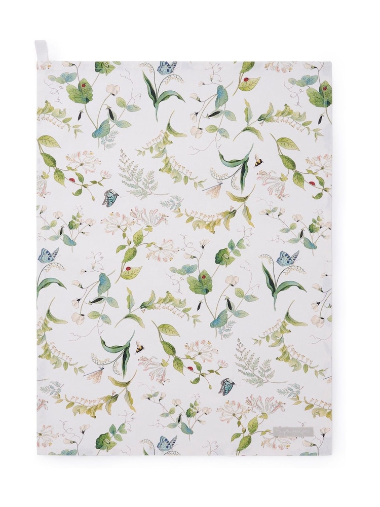 Sophie Allport OffWhite Wild Floral Tea Towel - Image 3 of 3 Sophie Allport OffWhite Wild Floral Tea Towel - Image 3 of 3