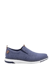 Hush Puppies Blue Benny Slip On Shoes - Image 1 of 3