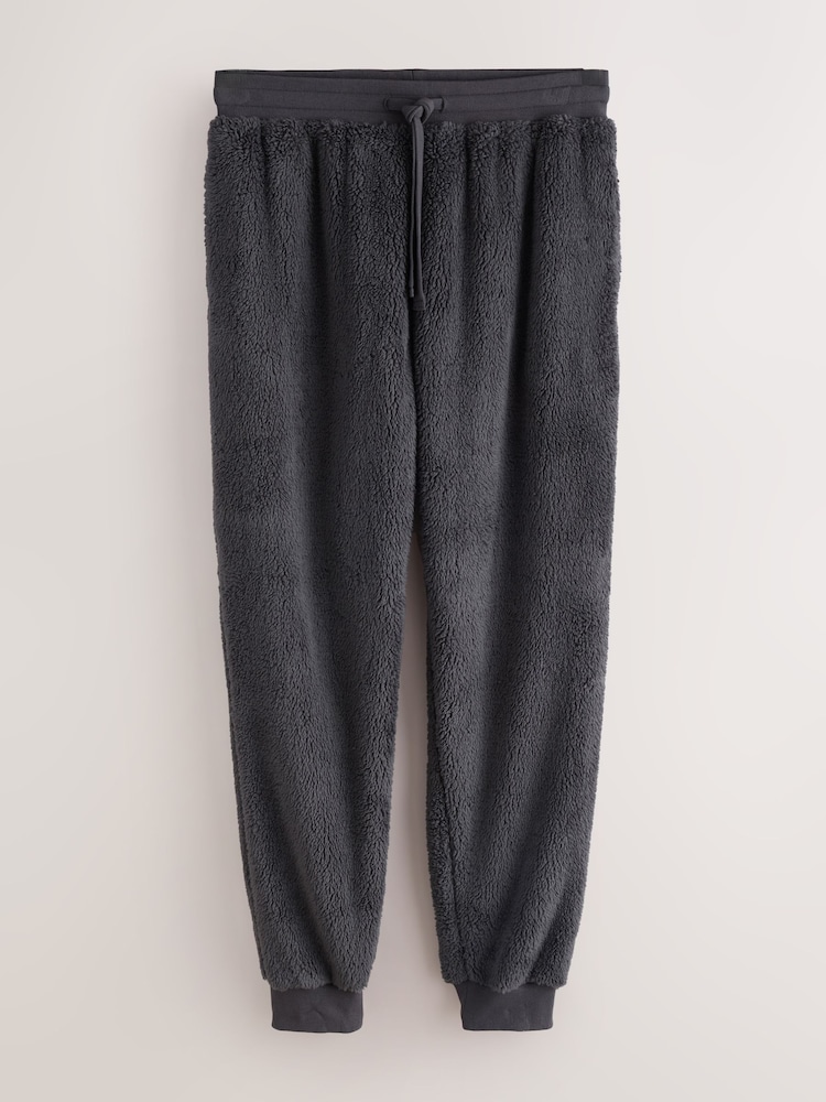 Slate Grey Borg Joggers - Image 1 of 3 Slate Grey Borg Joggers - Image 1 of 3