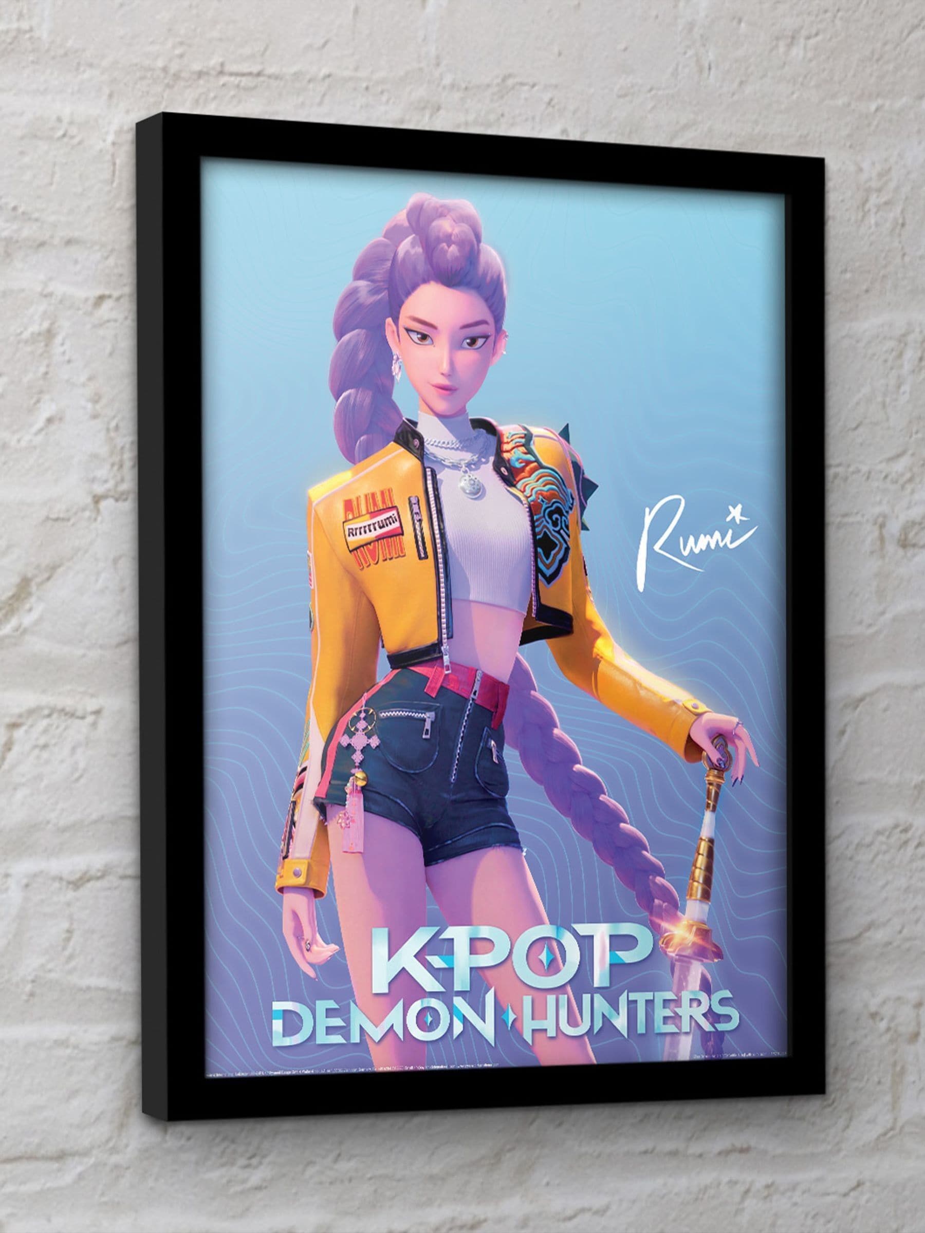 Pyramid International Unisex Rumi K-Pop Demon Hunters Framed Print