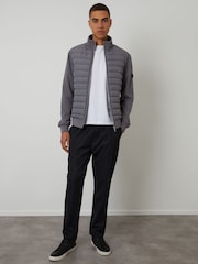 Threadbare Black Straight Fit Drawcord Trousers - Image 3 of 4