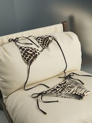 Atelier Animal-Print Reversible Bikini Top - Image 1 of 3