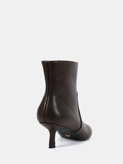 Novo Brown Standard Fit KYLIE Mid Stiletto Heel Point Ankle Boots - Image 3 of 5