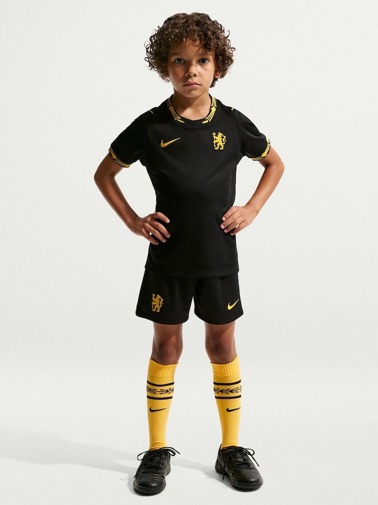 Nike Black Chelsea FC 2026/27 Stadium Away  Football Kit 3 Piece - Image 1 of 12