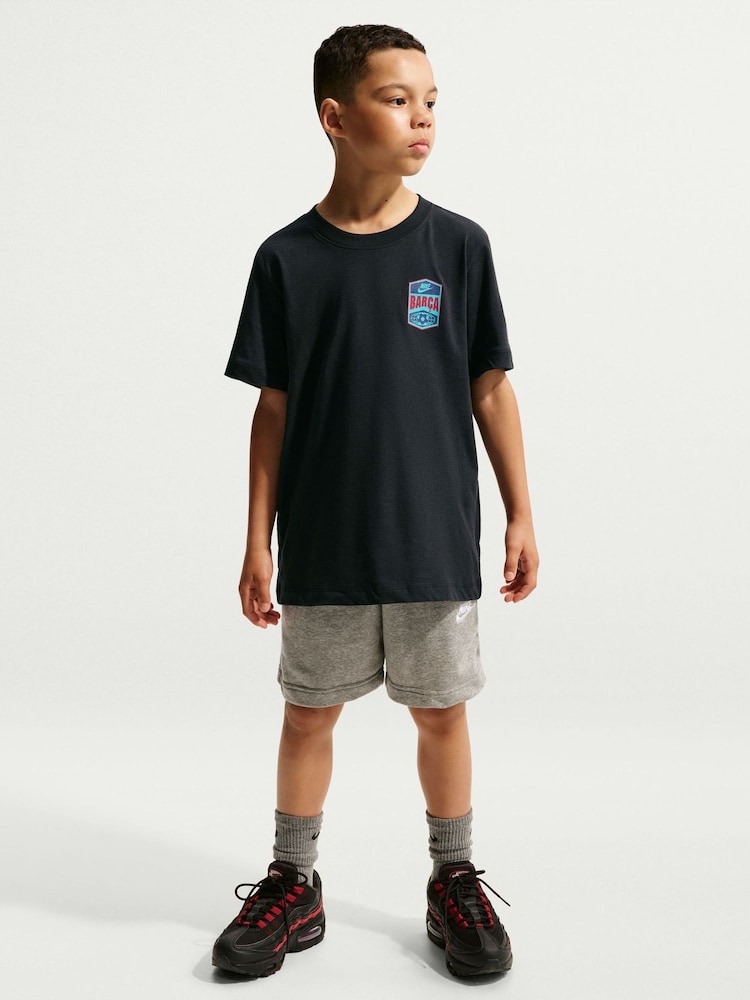 Nike Black FC Barcelona Premier Graphic T-Shirt - Image 1 of 5