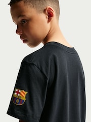 Nike Black FC Barcelona Premier Graphic T-Shirt - Image 4 of 5