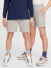 Nike Grey Heather Sportswear Club Shorts - Image 7 of 9