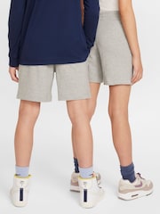 Nike Grey Heather Sportswear Club Shorts - Image 8 of 9