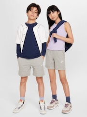 Nike Grey Heather Sportswear Club Shorts - Image 9 of 9