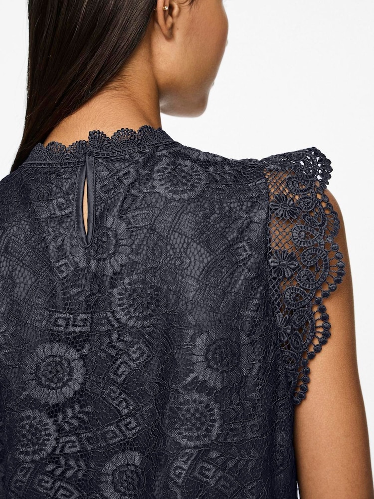 PIECES Blue Lace Top - Image 4 of 4 PIECES Blue Lace Top - Image 4 of 4