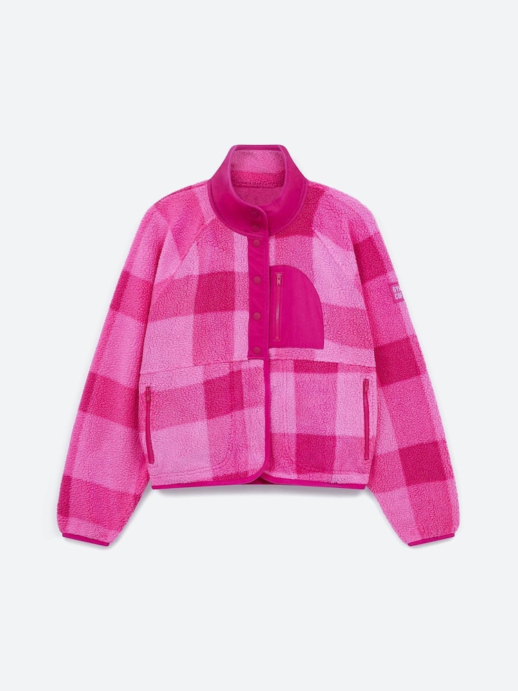 Gym + Coffee Pink Horizon Layer Up Snap Jacket - Image 1 of 4