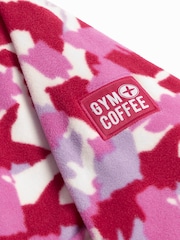 Gym + Coffee Dark Pink Snap Polar Fleece - Image 5 of 6