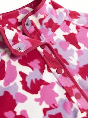 Gym + Coffee Dark Pink Snap Polar Fleece - Image 7 of 10