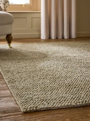 Sage Green Bobble Effect Rug - Image 2 of 5