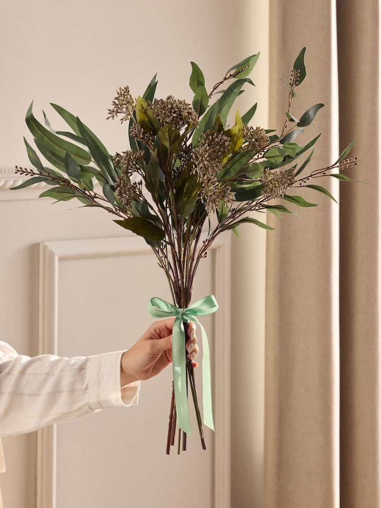 Green Artificial Foliage Bundle Arrangement - Image 1 of 4 Green Artificial Foliage Bundle Arrangement - Image 1 of 4
