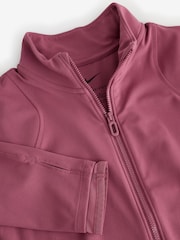 Nike Pink Smoke Mavn DriFIT Fitted FullZip Long Sleeve Top - Image 11 of 11