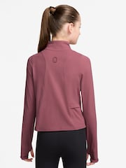 Nike Pink Smoke Mavn DriFIT Fitted FullZip Long Sleeve Top - Image 2 of 3