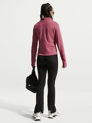Nike Pink Smoke Mavn DriFIT Fitted FullZip Long Sleeve Top - Image 4 of 11