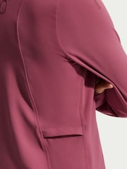 Nike Pink Smoke Mavn DriFIT Fitted FullZip Long Sleeve Top - Image 6 of 11