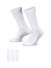 Nike White Everyday Elevated Sport Crew Socks 3 Pack - Image 1 of 4