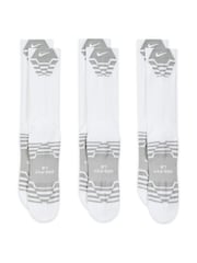 Nike White Everyday Elevated Sport Crew Socks 3 Pack - Image 3 of 4