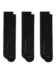 Nike Black Everyday Elevated Sport Crew Socks 3 Pack - Image 2 of 4