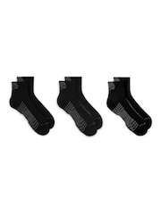Nike Black/White Everyday Elevated Sport Ankle Socks 3 Pack - Image 3 of 4