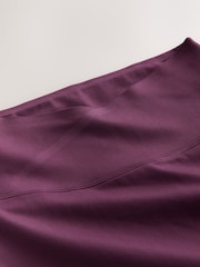 Plum Purple Ultimate Comfort Cross Front High Waist Sports Leggings - Image 6 of 7
