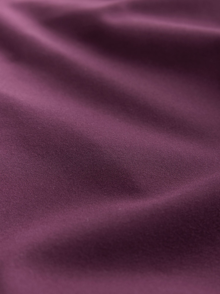 Plum Purple Ultimate Comfort Cross Front High Waist Sports Leggings - Image 7 of 7