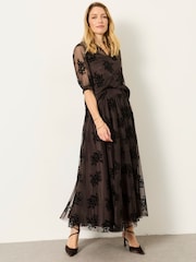 FatFace Flocked Tulle Blouse - Larawan 5 ng 7