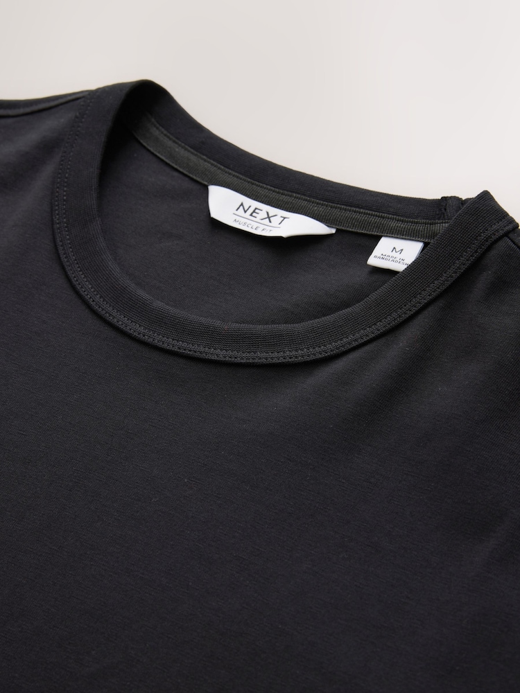 Black Motionflex Muscle Fit T-Shirt - Image 9 of 9