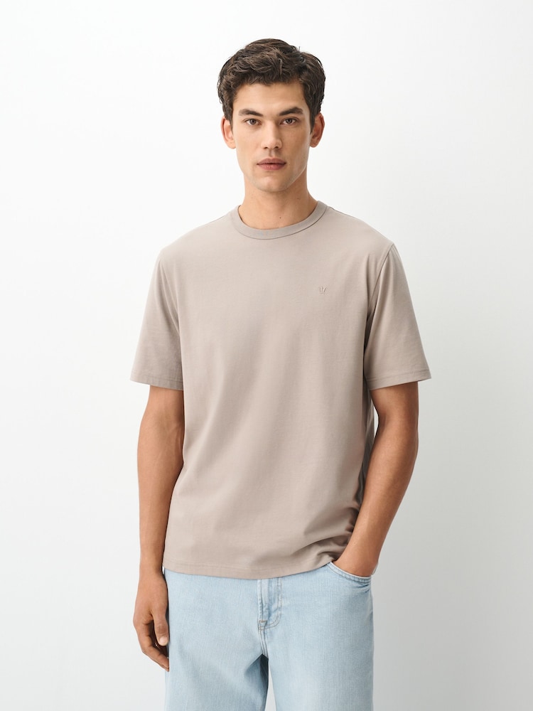 Stone Regular Fit Cotton Stretch T-Shirt - Image 1 of 5