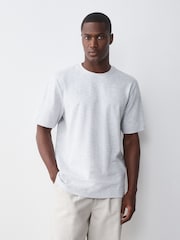 Blue/Grey Marl/Orange Regular Fit T-Shirts 3 Pack - Image 3 of 9