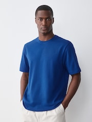 Blue/Grey Marl/Orange Regular Fit T-Shirts 3 Pack - Image 4 of 9