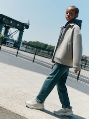Natural Wool Bomber Collared Jacket (3-16yrs) - Image 2 of 10