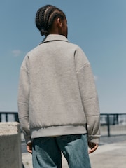 Natural Wool Bomber Collared Jacket (3-16yrs) - Image 4 of 10
