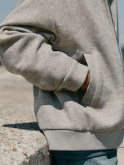 Natural Wool Bomber Collared Jacket (3-16yrs) - Image 5 of 10