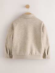 Natural Wool Bomber Collared Jacket (3-16yrs) - Image 8 of 10