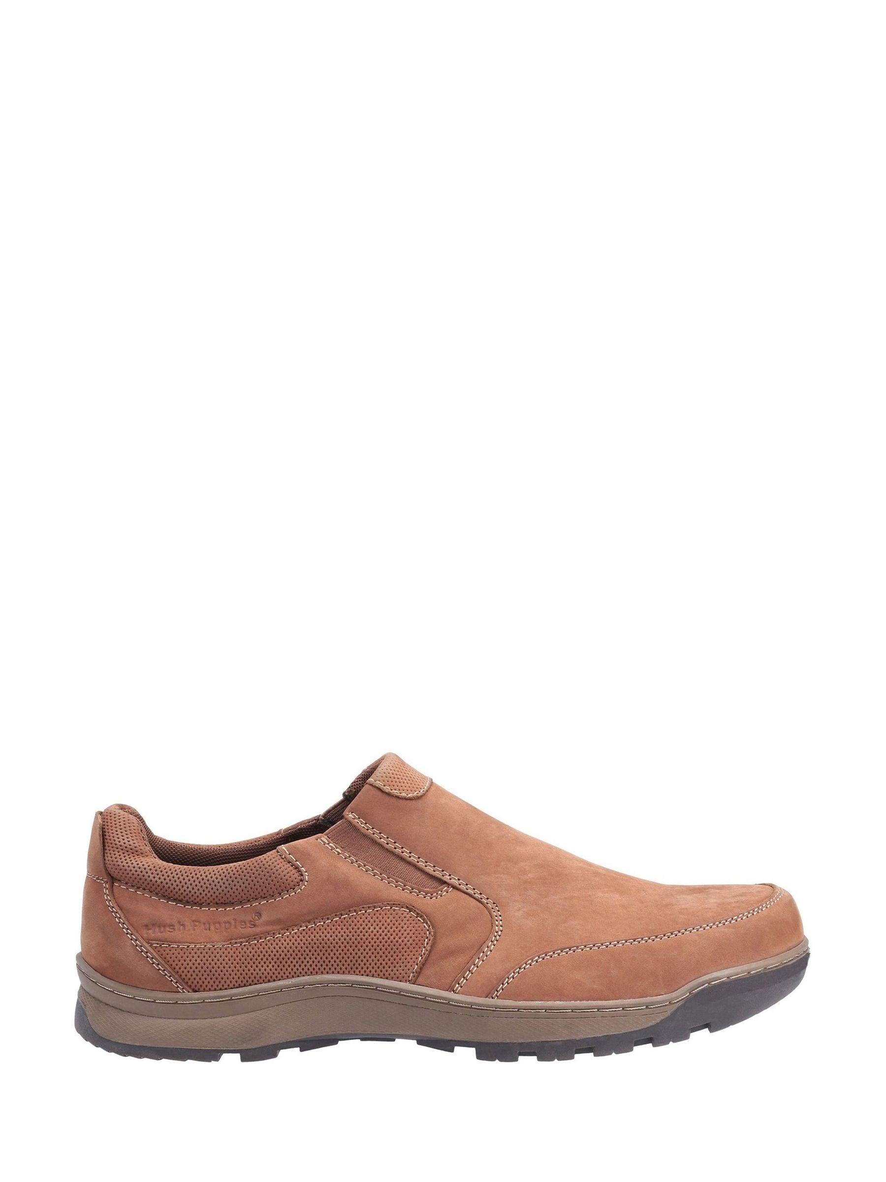 Hush Puppies Men's Tan 'Jasper' Leather Slip On Shoes In | : Size 6 - Image 12