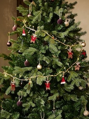 Natural Hamish the Highland Cow Light Up Felt Christmas Garland - Image 1 of 3