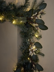 Green Artificial Light Up Christmas Garland - Image 4 of 6
