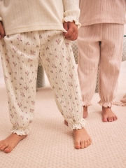 Pink Pointelle Jogger Pyjamas 2 Pack (9mths-12yrs) - Image 4 of 14