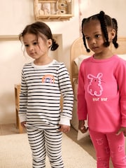 Pink/Blue Snuggle Pyjamas 3 Pack (9mths-12yrs) - Image 4 of 15