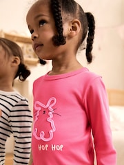 Pink/Blue Snuggle Pyjamas 3 Pack (9mths-12yrs) - Image 7 of 15