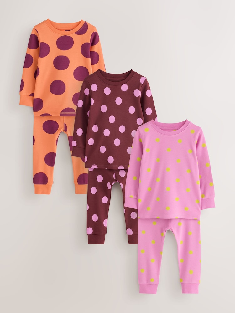 Purple Snuggle Pyjamas 3 Pack (9mths-12yrs) - Image 1 of 14 Purple Snuggle Pyjamas 3 Pack (9mths-12yrs) - Image 1 of 14