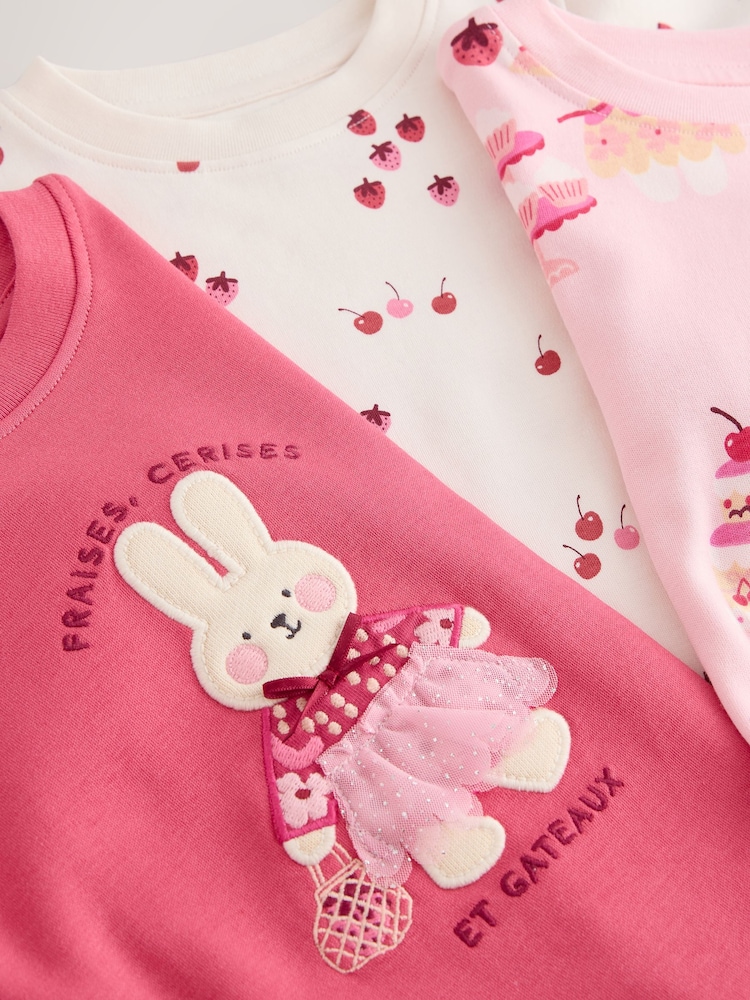 Pink Snuggle Pyjamas 3 Pack (9mths-12yrs) - Image 7 of 7