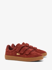 Lacoste Brown Lacoste Baseshot Pro Trainers - Image 2 of 7