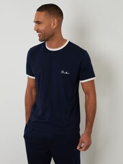 Threadbare Blue Contrast Binding Lounge Set - Image 2 of 4